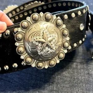 Accessories | Mm Ranch Wear Cow Hair Belt | Poshmark display picture 1